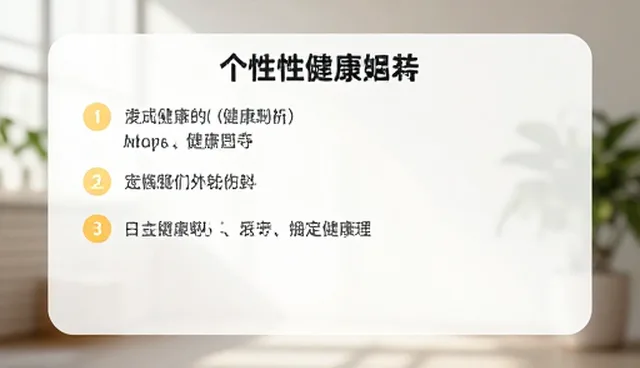 个性化健康评估:选型关注点与实际取舍